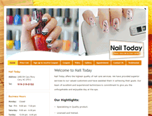 Tablet Screenshot of nailtodaycary.com